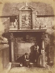 Greyfriars Churchyard, Dennistounský památník s D. O. Hillem a jeho neteřemi